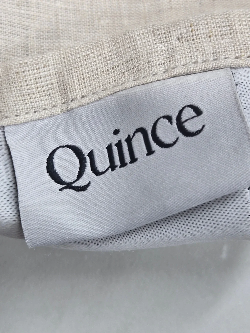 QUINCE Set Of 2 48x108 European Linen True Blackout Curtains Flax 0044